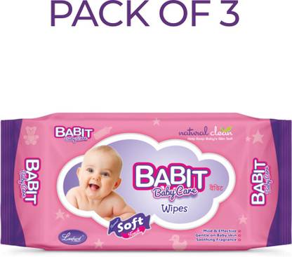 BABIT Baby Care Wet Wipes (Pack of 3)