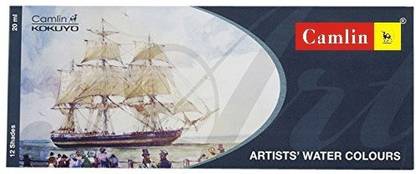 कैमलिन Pack of 12 Shades 20 ml Tube Artist Water Colour