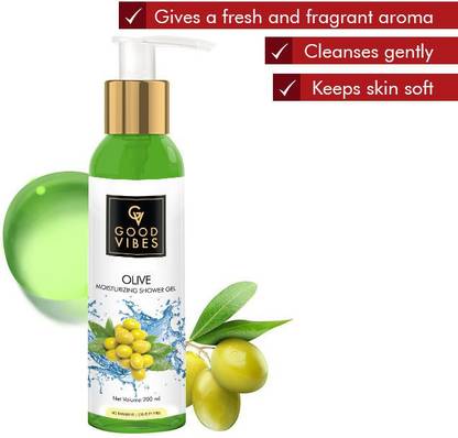 GOOD VIBES Moisturizing Shower Gel (Body Wash) - Olive