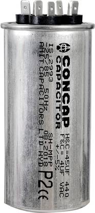 Concap 45 + 4 Mfd Capacitor for Air Conditioner Electronic Components Electronic Hobby Kit