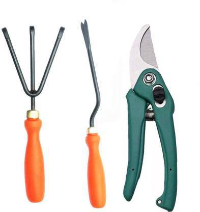 fitweight Gardening Tools Set of 3 Pruner1, Cultivator, Garden Tool Kit