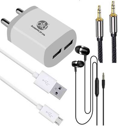 OTD Wall Charger Accessory Combo for Lephone W2, Lephone W7, Lephone W9, LG Folder 2
