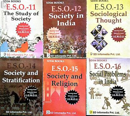 IGNOU Sociology ESO-11-16 (English Medium) Reference Help Books