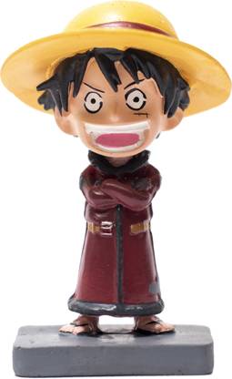 Zen enterprises Luffy 4 inch Bobblehead Red cloths One Piece Handmade Fragile