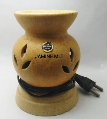 The perfume Store JASMINE MLT Diffuser Set Ethnic Matki Shaped Electric Oil Diffuser with 10ML Jasmine Mlt Aroma Oil
