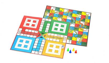 Quinergys ®IXI - 568 - 2-in-1 Ludo, Snake and Ladder (Junior) Strategy & War Board Game