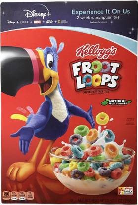 Kellogg's Froot Loops Breakfast Cereal Box