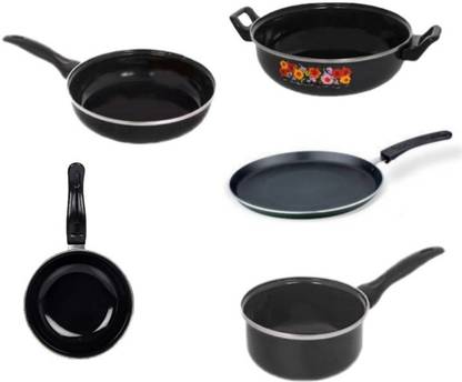 REAL Cookware Induction Bottom Non-Stick Coated Cookware Set