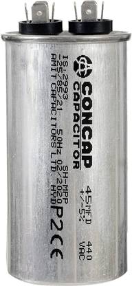 Concap 45 Mfd Capacitor for Air Conditioner Electronic Components Electronic Hobby Kit