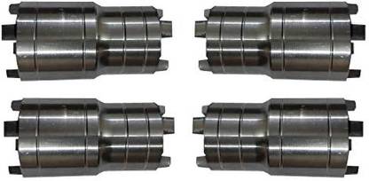 gizmo pack of 4 Clutch Nut Spanner Repairing Tool for Multibikes 2 In 1 Motorbikes Made on CNC Machine Hardened and Tempered Steel Lever Tool