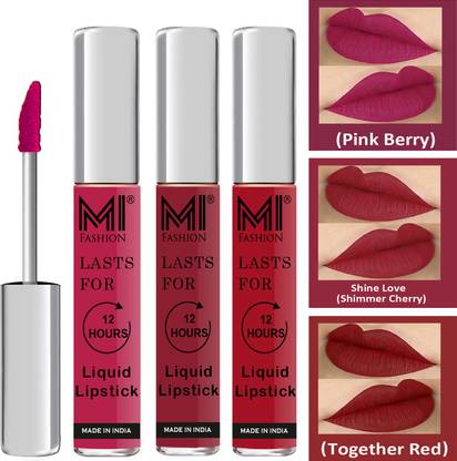 MI FASHION Water Proof Long Lasting Matte Liquid Lipstick Combo Set Code no 1720
