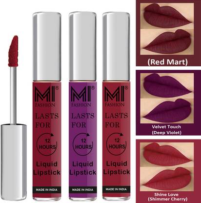 MI FASHION Fuller Lips Single Stroke Application Liquid Matte Lipstick Set Code no 427