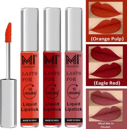 MI FASHION Go Local Go Vocal Matte Liquid Lipstick Combo Set Made in India Long Lasting Cruelty Free Code no 603