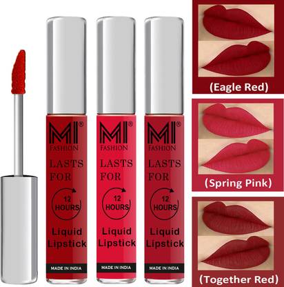 MI FASHION Go Local Go Vocal Matte Liquid Lipstick Combo Set Made in India Long Lasting Cruelty Free Code no 667