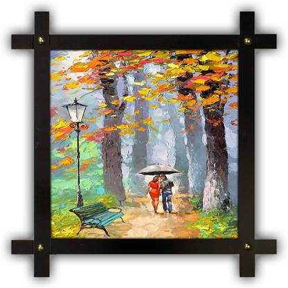 Poster N Frames Cross Wooden Frame Hand-Crafted with photo of Modern Arts 18355-crossframe Digital Reprint 16.5 inch x 16.5 inch Painting