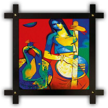 Poster N Frames Cross Wooden Frame Hand-Crafted with photo of Modern Arts 14690-crossframe Digital Reprint 16.5 inch x 16.5 inch Painting