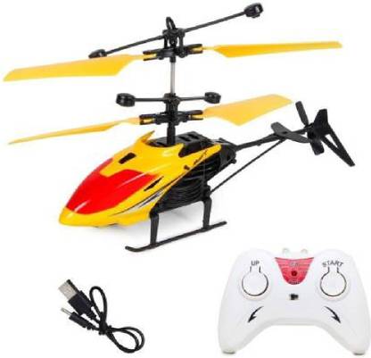 HELI Creation Rechargeable 2-in-1 Remote and Hand Sensor Flying Helicopter