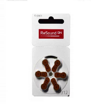 Resound GN Size 312 Hearing Aid Battery(1 Packets = 6 batteries) ResoundGNBattery-312no-6 Stethoscope Case