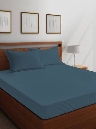 Boutique Living Satin King Flat 360 TC Solid Bedsheet