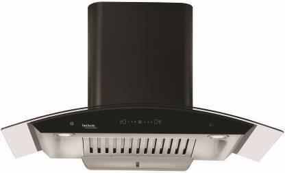 Hindware Plus 90 Auto-Clean motion sensor Auto Clean Wall Mounted black 1200 CMH Chimney