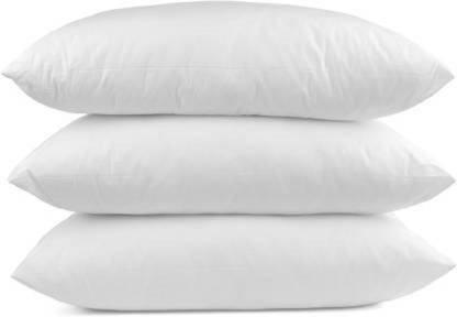 Changers Polyester Fibre Sleeping Pillow Pack of 3 Solid