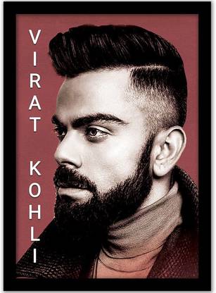 Virat Kohli Quotes Wall Frame | Virat Kohli Wall Poster for fans | Motivational Quotes Frame for Office Wall School Study Room College Institute Students Enterpreneur Classroom and Home|Inspirational Quotes Wall Frame | Motivational Quote Framed Poster for Home Decoration | Quotes Wall Frame Posters - Multi Color Paper Print