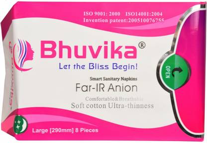 bhuvika Anion Smart 290MM with 8 Sanitary Pad