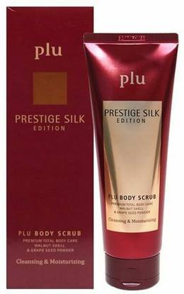 PLU Body Scrub Prestige Silk Edition 180g Cleansing & Moisturizing Exfoliator Scrub