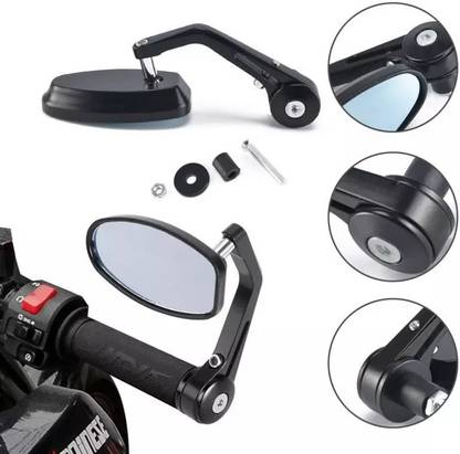 HI-TECH ACCESSORIES Manual Rear View Mirror For Universal For Bike Universal For Bike