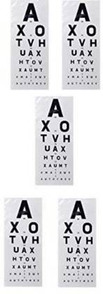 ASF UNIVERSAL Eye Vision Test Chart English (Pack Of 5) Vision Test Chart