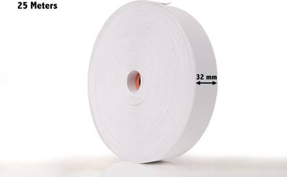 3tee Woven White Elastic