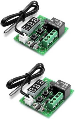 CyberSupreme SS Pack of 2 W1209 50~100 digital temperature controller thermostat Temperature Sensor and Controller Electronic Hobby Kit