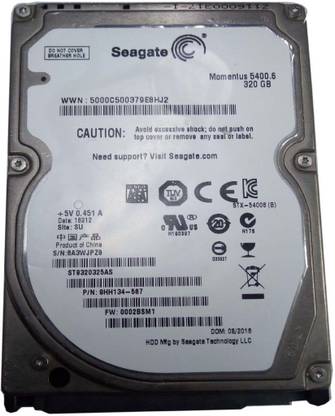 Seagate MOMENTUS 320 GB Laptop Silver SATA Internal Hard Disk Drive (HDD) (ST320LT020P)