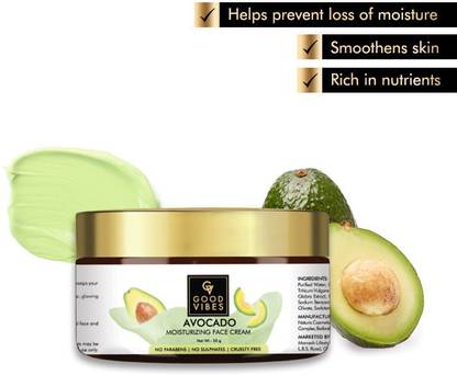 GOOD VIBES Moisturizing Face Cream - Avocado (50 g)