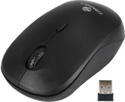 ZEBRONICS Bold Wireless Wireless Optical Mouse (2.4GHz Wireless, Black) Wireless Optical Mouse
