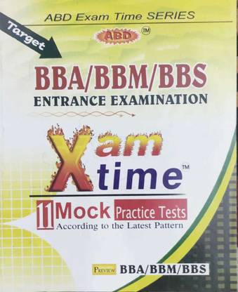 Bba/bbm/bbs Entrance Exam 11 Mock Practice Tests According To Latest Pattern
