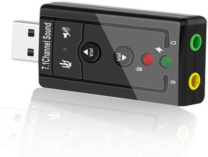 Tech-X USB Sound card | USB Sound Card adapter, 7.1 external sound card for laptop, USB to 3.5mm Headphone and Mic Sound Card for Mac, sound card for recording studio, sound card for laptop and pc USB Sound card | USB Sound Card adapter, 7.1 external sound card for laptop, USB to 3.5mm Headphone and Mic Sound Card for Mac, sound card for recording studio, sound card for laptop and pc Sound Card