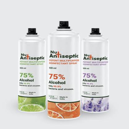 Arth Project Nu Antiseptic Multipurpose Potent Surface Disinfectant Spray Pack of 3