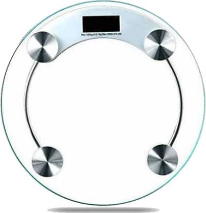 fizz Digital Body Weight Scale for Human Health Personal Electronic LCD Display Round Weighing Machine BMI Weighing Scale