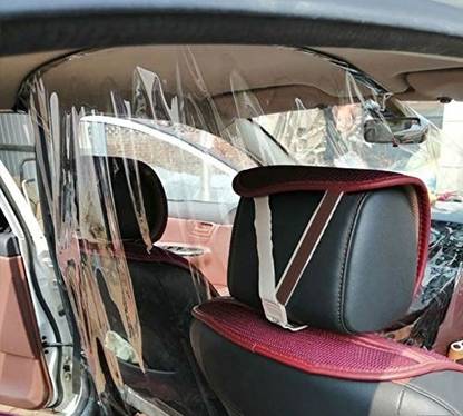 VG DENIM Car Partition Curtain Film for Drivers, Personal Safety Car Isolation & Protective Transparent Film - PVC Film Protector Divider Film Suitable for All Cars (Driver Side) Car Curtain