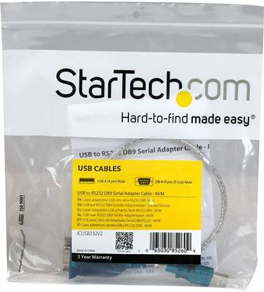 StarTech .com USB to Serial Adapter - Prolific PL-2303-1 Port - DB9 (9-pin) Gaming Adapter