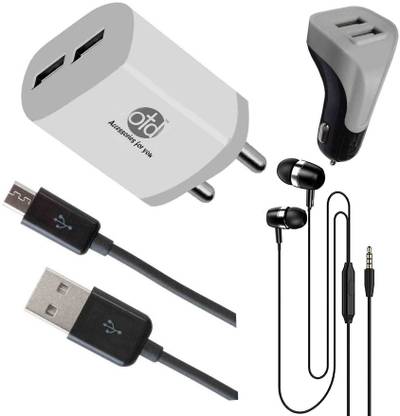 OTD Wall Charger Accessory Combo for Tecno Spark Power 2, Samsung Galaxy A10, Samsung Galaxy M01