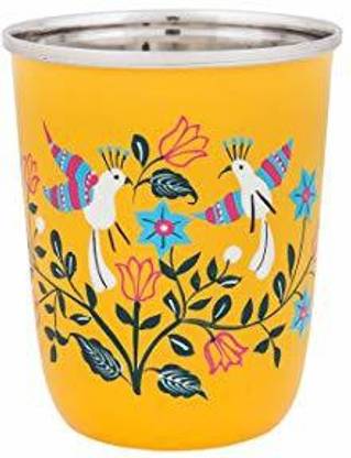 Chumbak Chirpy Birds Small Tumblers - Set of 2 Stainless Steel Tumbler