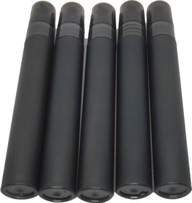ODELEE Translucence Black Plastic Pocket Sanitizer Spray Bottle Atomizer Refillable Bottle . Sanitizer , perfume(pack_of 5)