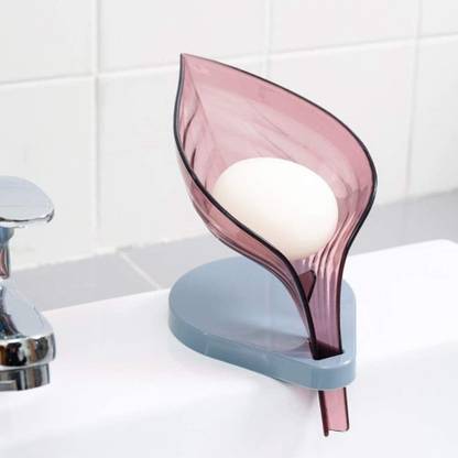 CLOUDTAIL CHOICE Creative Leaf Soap Box Kitchen Tools Bathroom Accessories Soap Dish Suction Holder Storage Basket Soap Box Stand