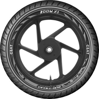 CEAT 106074 Zoom X3 61P 120/80-17 Rear Two Wheeler Tyre