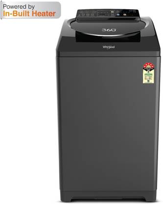 Whirlpool 12 kg With Hard water wash Fully Automatic Top Load Washing Machine with In-built Heater Grey