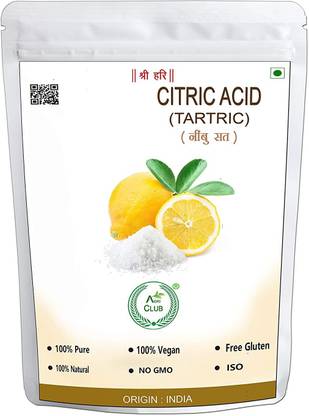 AGRI CLUB Essential Premium Quality 100% Natural Citric Acid | Nimbu Salt | Lemon Salt (100 Gm) Citric Powder