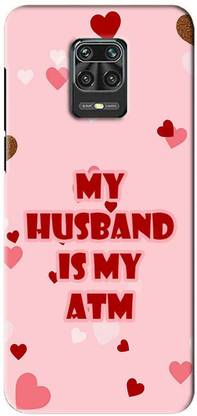 NDCOM Back Cover for POCO M2 Pro My Husband Is My ATM Printed