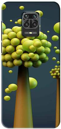 NDCOM Back Cover for Redmi Note 9 Pro Max Green Nature Printed